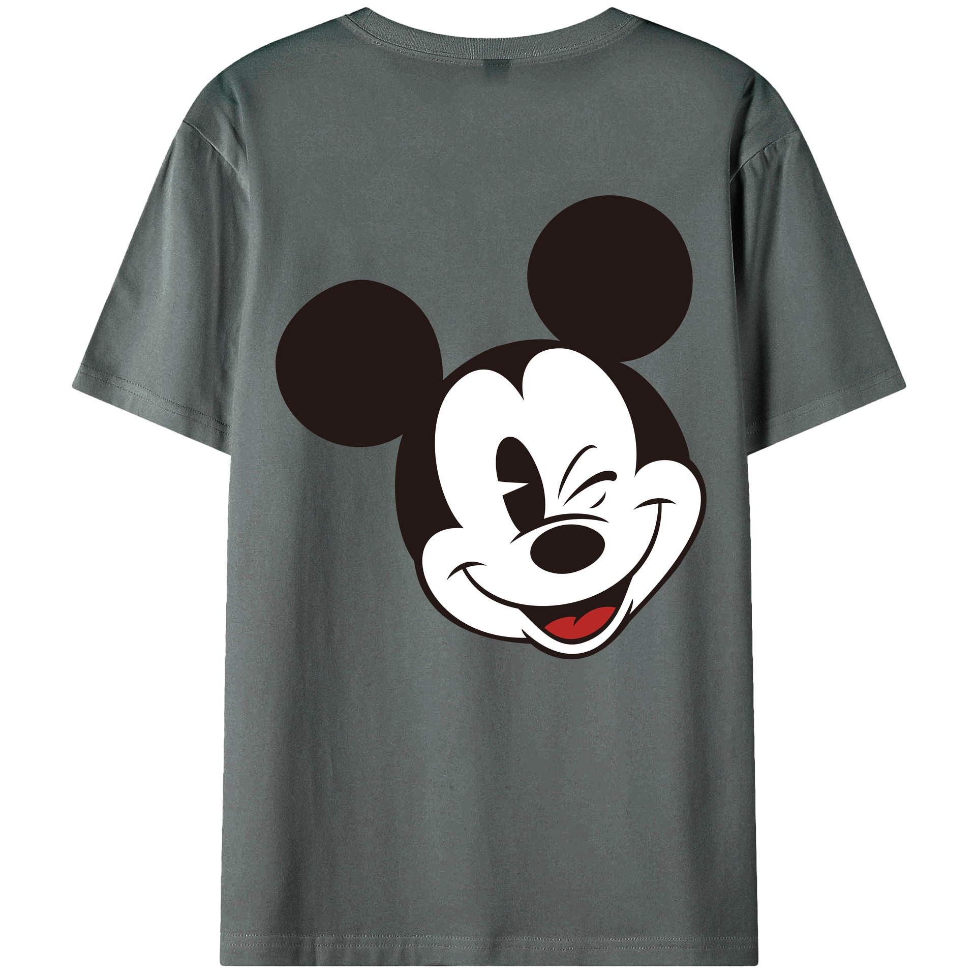（画像用） ミッキーマウス Mickey Mouse 綿100％半袖Tシャツ（背面プリント）